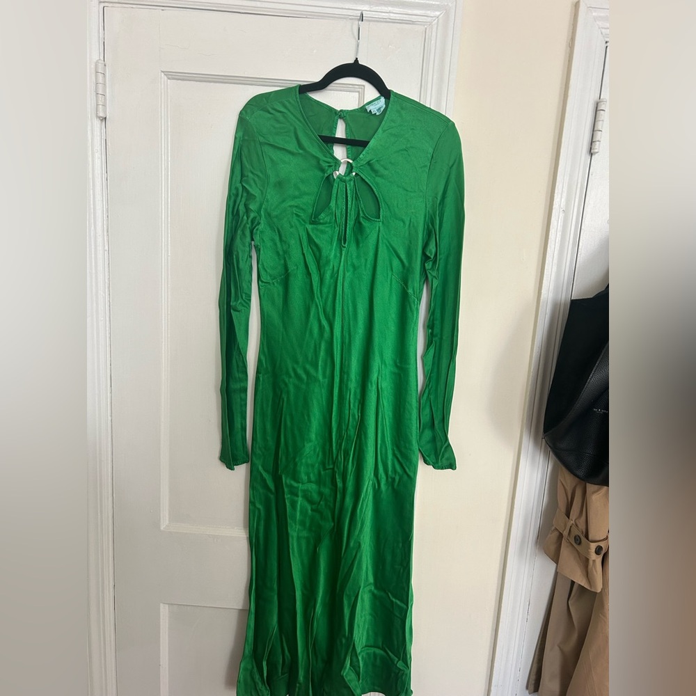 Ost Vibrant Green Midi Dress